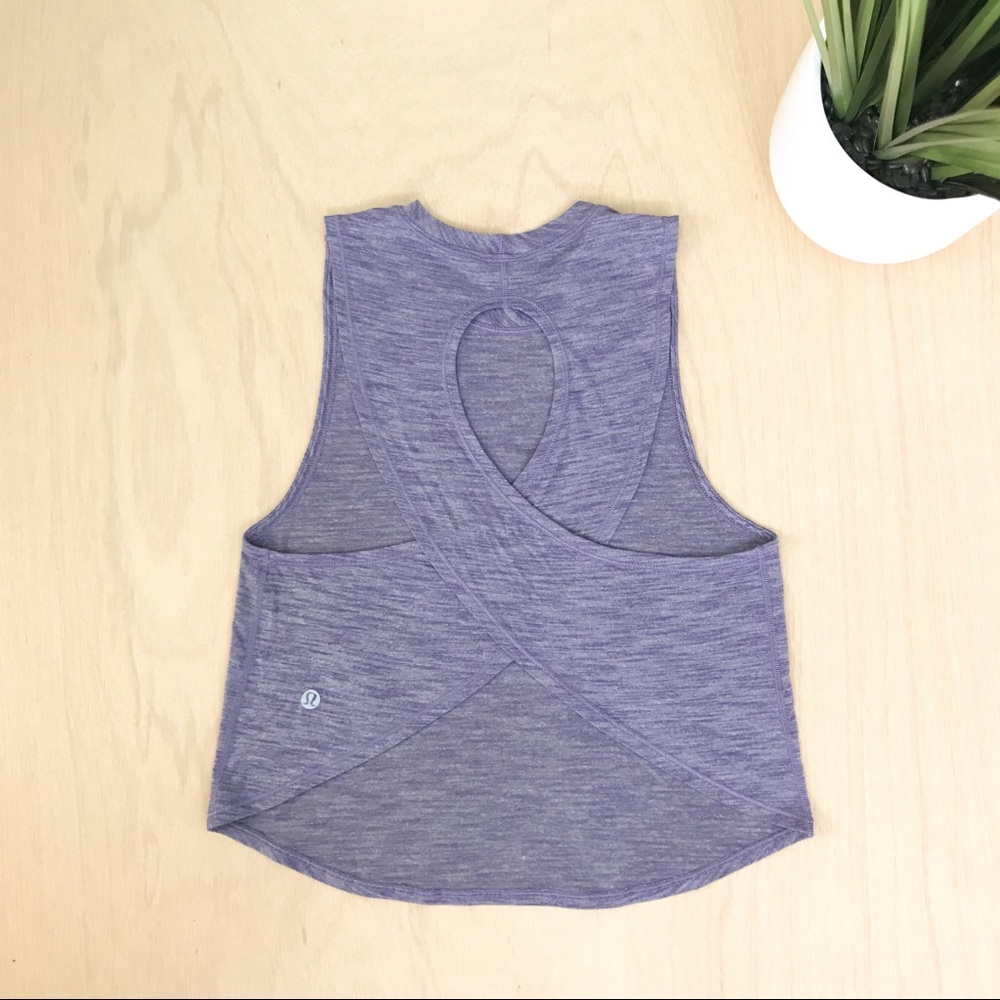 lululemon athletica Purple Cross-Back Tank Top